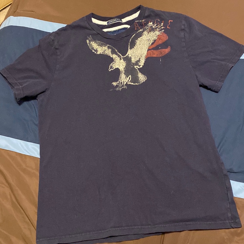 American Eagle Vintage Fit S/S T-Shirt Navy Blue Size Medium